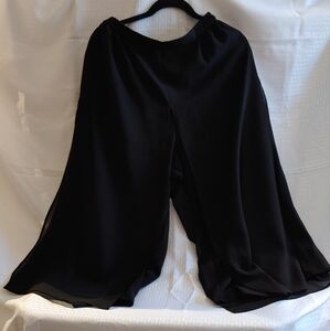 Dressbarn Collection womens palazzo pants black